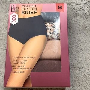 Felina women’s cotton stretch brief, 8 pack, size M